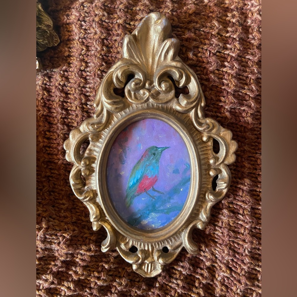 original oil painting, framed, signed